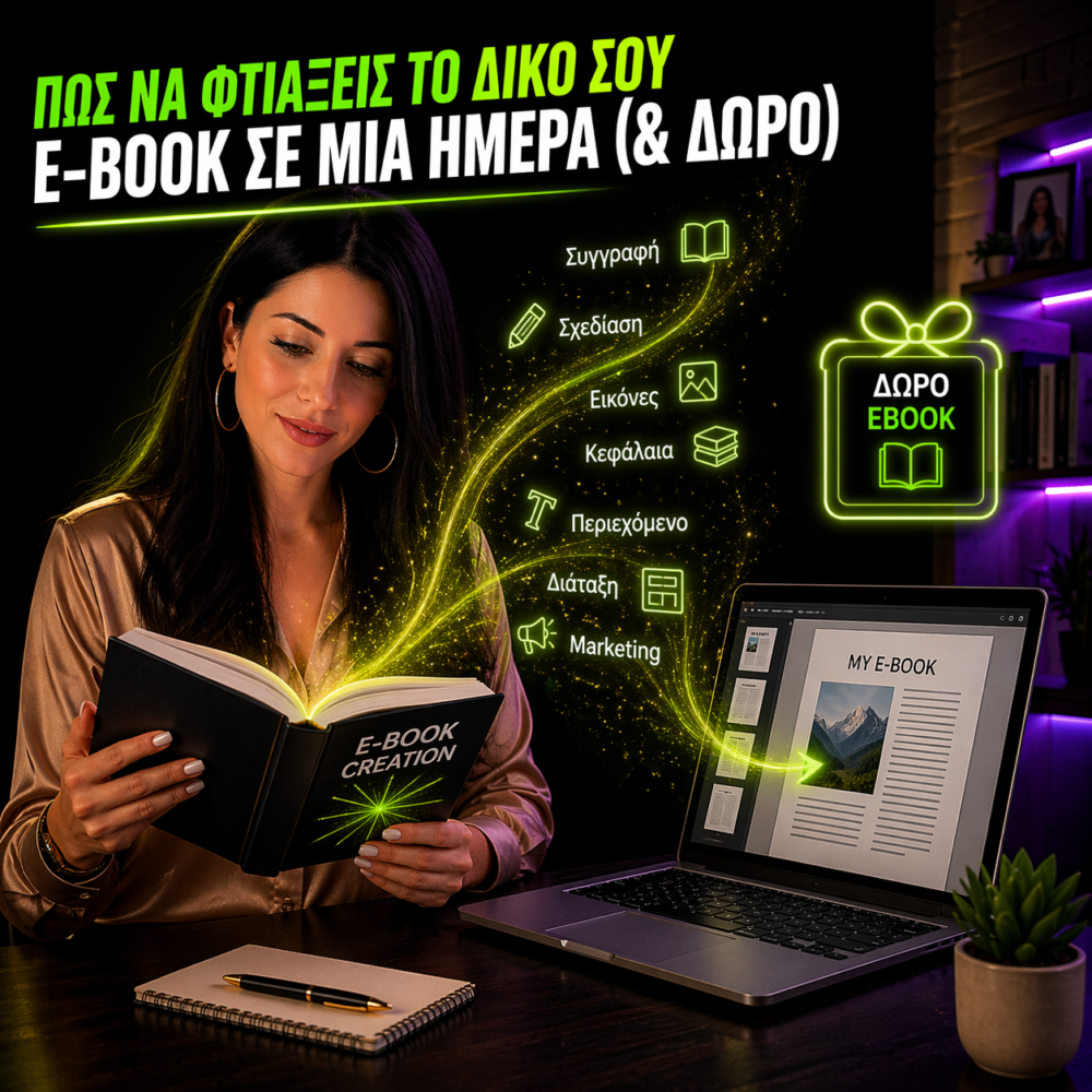 Πως να φτιάξεις το δικό σου E-Book σε 1 ημέρα (& Δώρο)